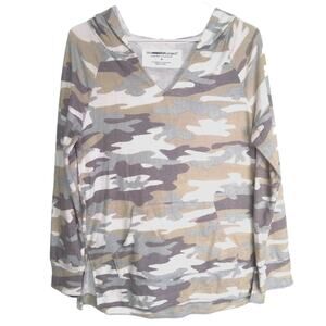 Lightweight Hoodie Sweatshirt THE SWEATSHIRT PROJECT Size S Camo